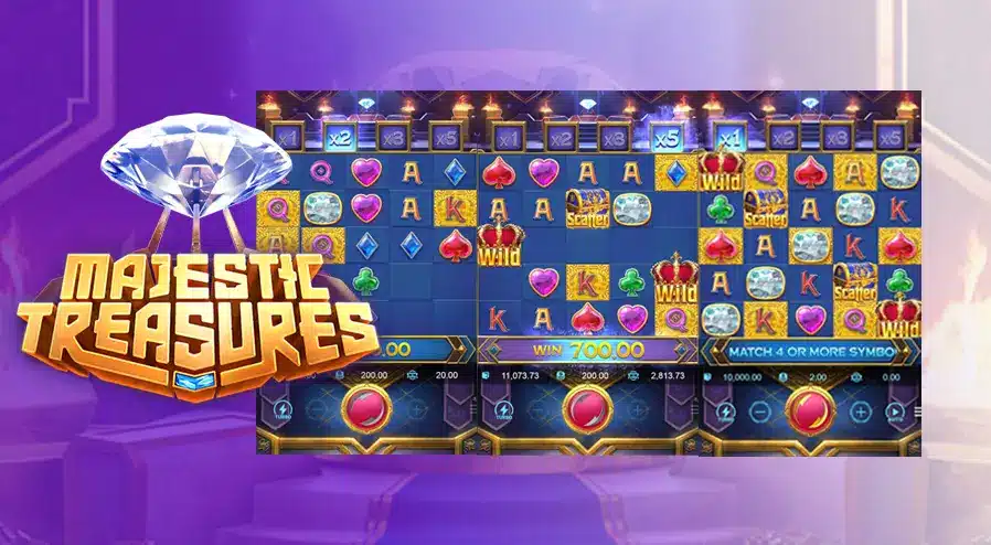 รีวิวเกมสล็อต Majestic Treasures