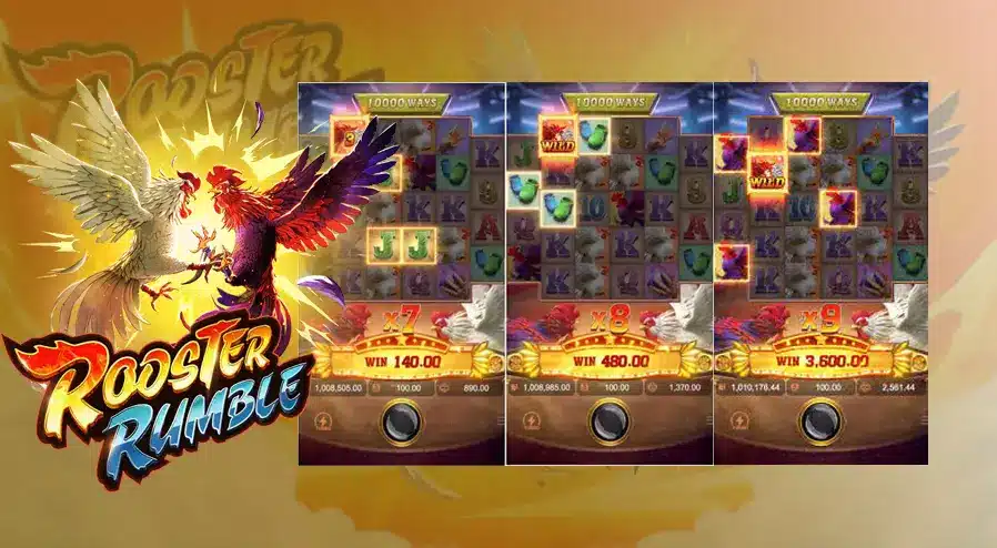 รีวิวเกมสล็อต Rooster Rumble